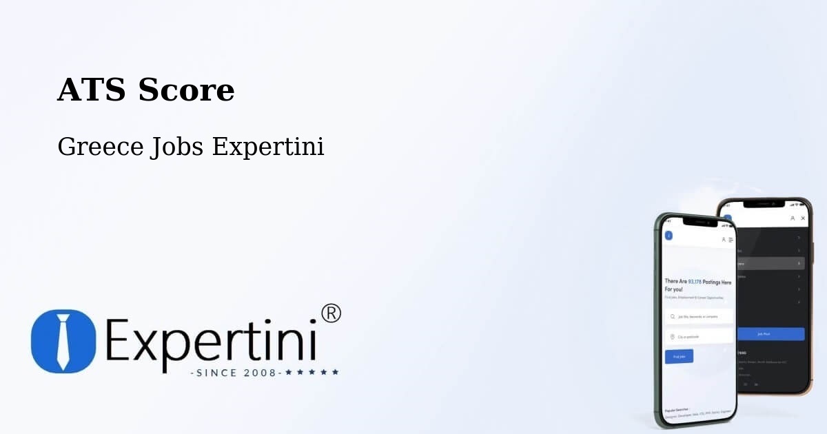 Resume ATS Score & Job Description Match Tool – Katochí - Greece Jobs Expertini